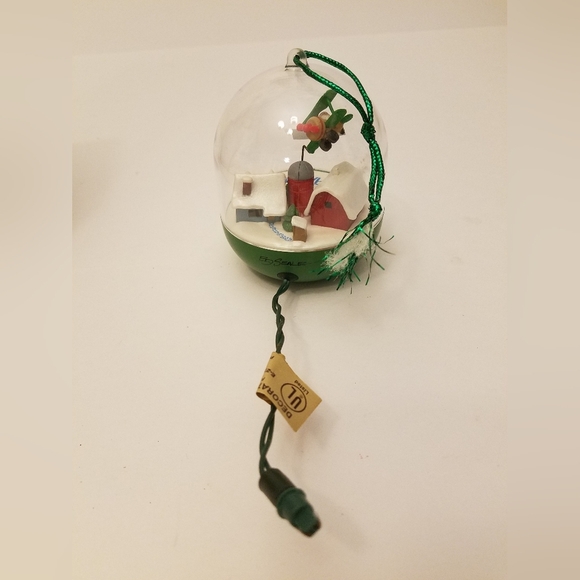 1989 Hallmark Magic Ornament Light Motion Spirit of St Nick Plane Swoops Soars - Picture 6 of 16